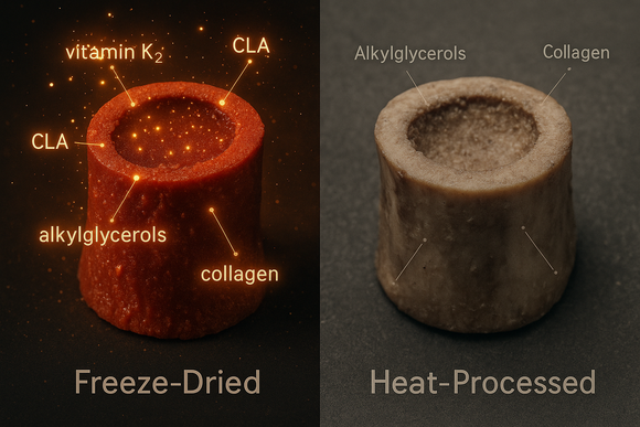 Freeze-Dried vs. Heat-Processed: Why Method Matters for Bovine Marrow Nutrients