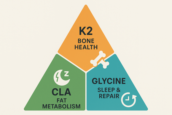 Health Benefits of Vitamin K2, Glycine & CLA