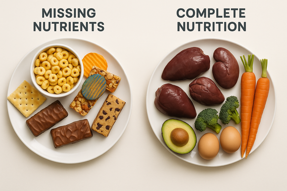 Why Modern Diets Fail to Deliver Vitamin A, Iron & B12 (and How Organ Supplements Fix That)