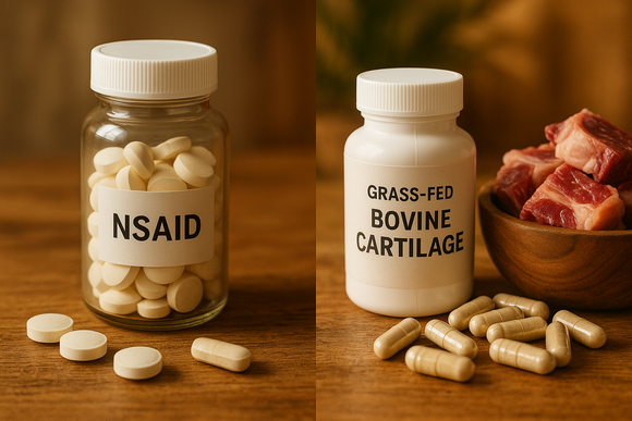 Grass-fed bovine cartilage supplement as a natural anti-inflammatory alternative to NSAIDs for joint health