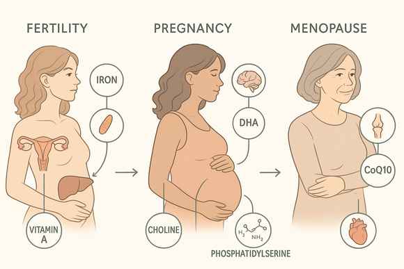 Organ supplements for women’s health — fertility, pregnancy, and menopause support