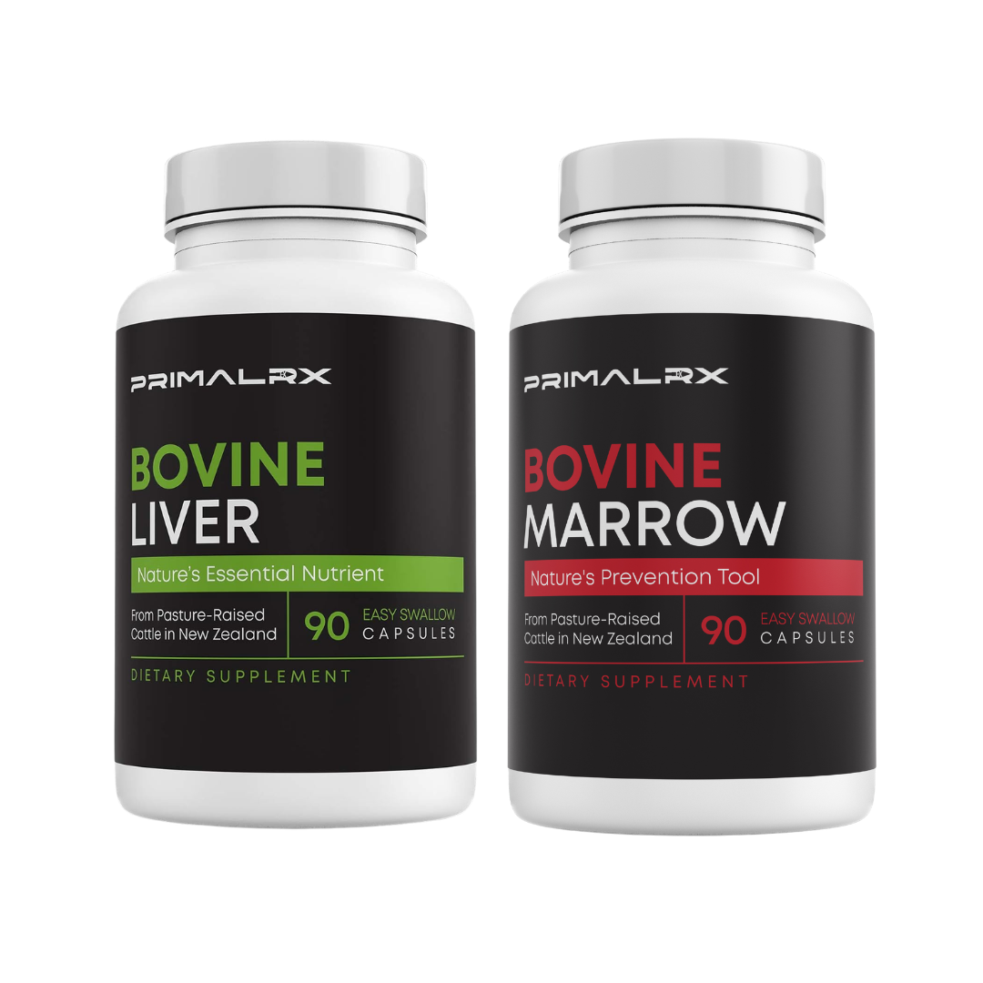 Grass-Fed Bovine Bundle: Liver + Marrow (2x90caps)