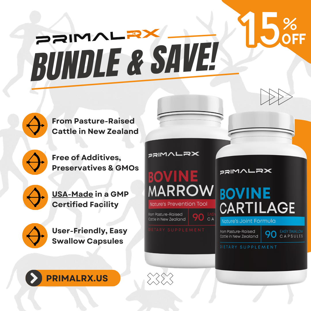 Grass-Fed Bovine Bundle: Cartilage + Marrow (2x90caps)