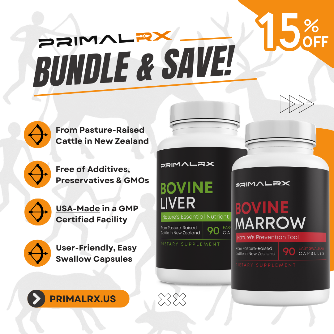 Grass-Fed Bovine Bundle: Liver + Marrow (2x90caps)