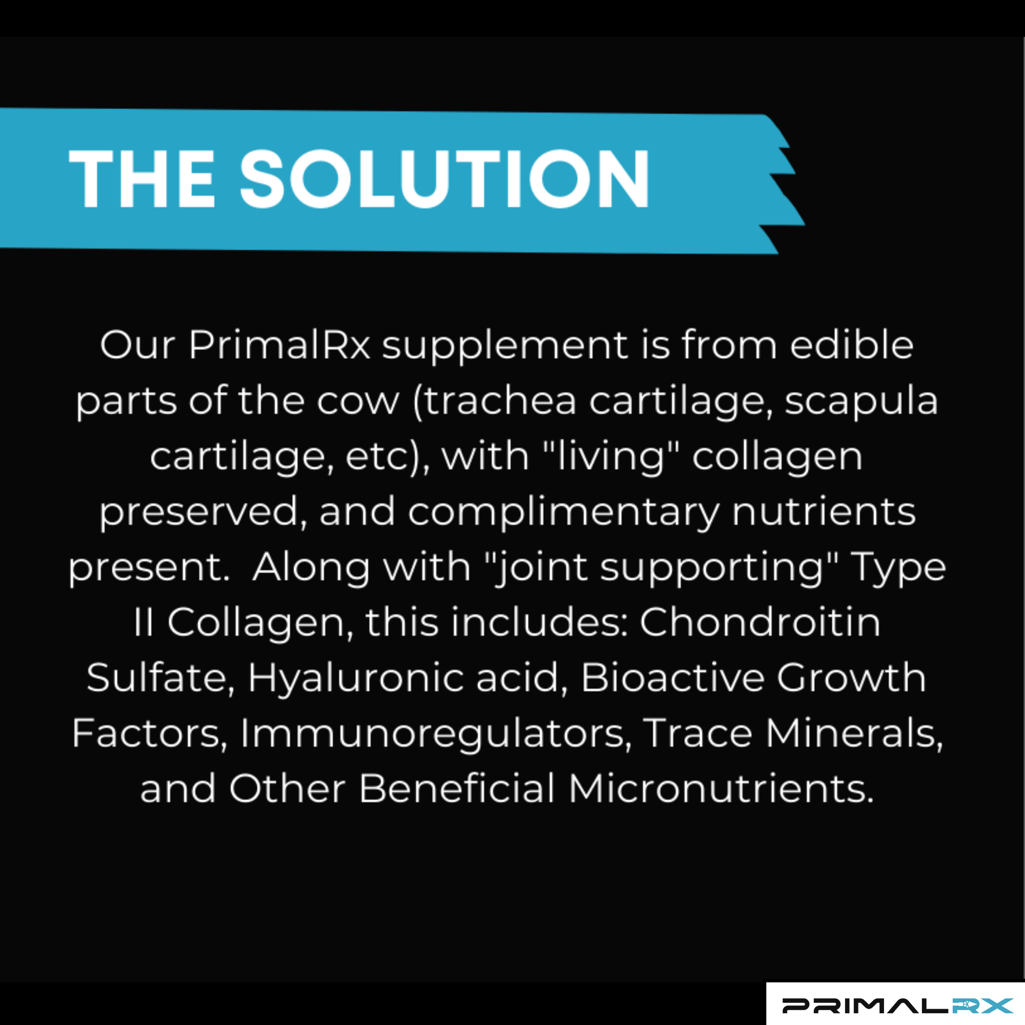 Pure grass-fed cartilage powder in capsules – PrimalRx Nature’s Joint Formula 3