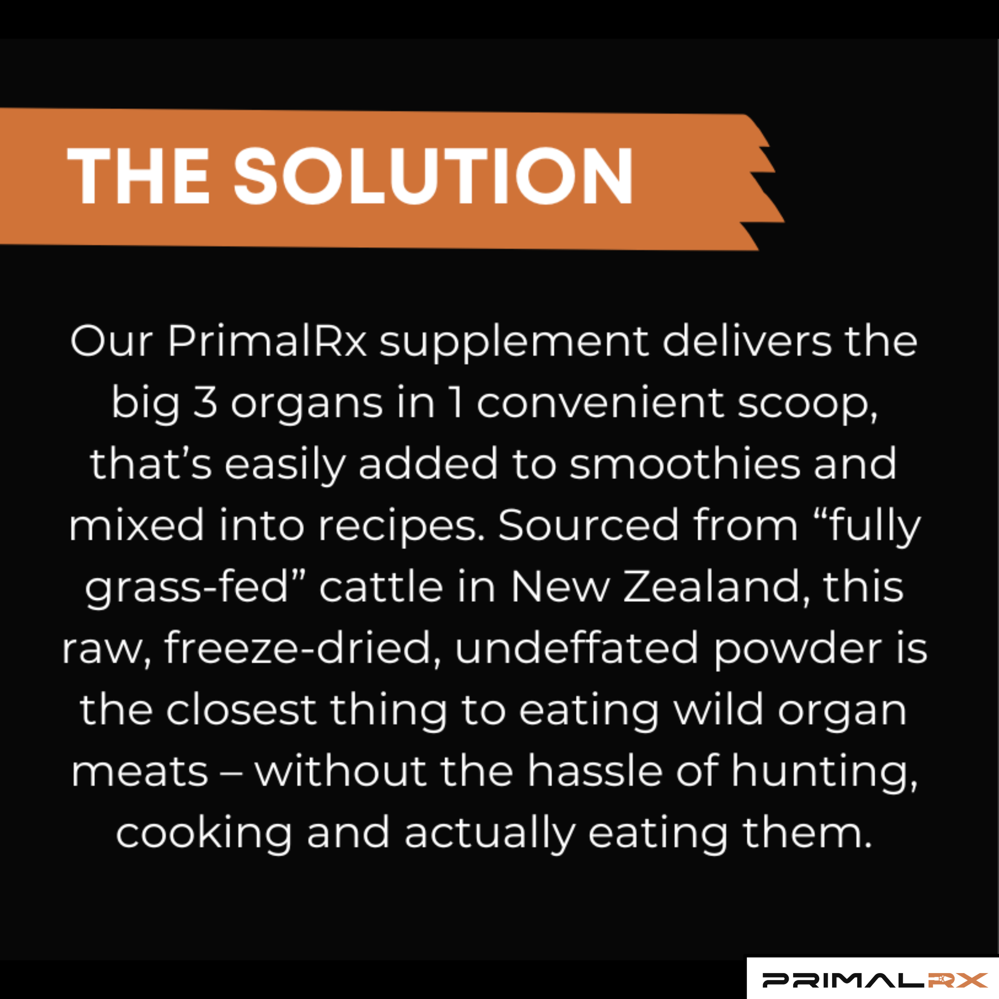 Finely ground organ powder rich in B vitamins, CoQ10, and iron – PrimalRx 3