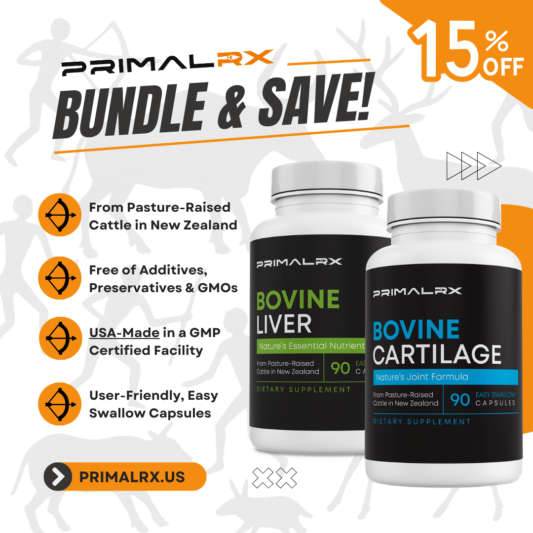 Grass-Fed Bovine Duo: 90 capsules (per bottle)