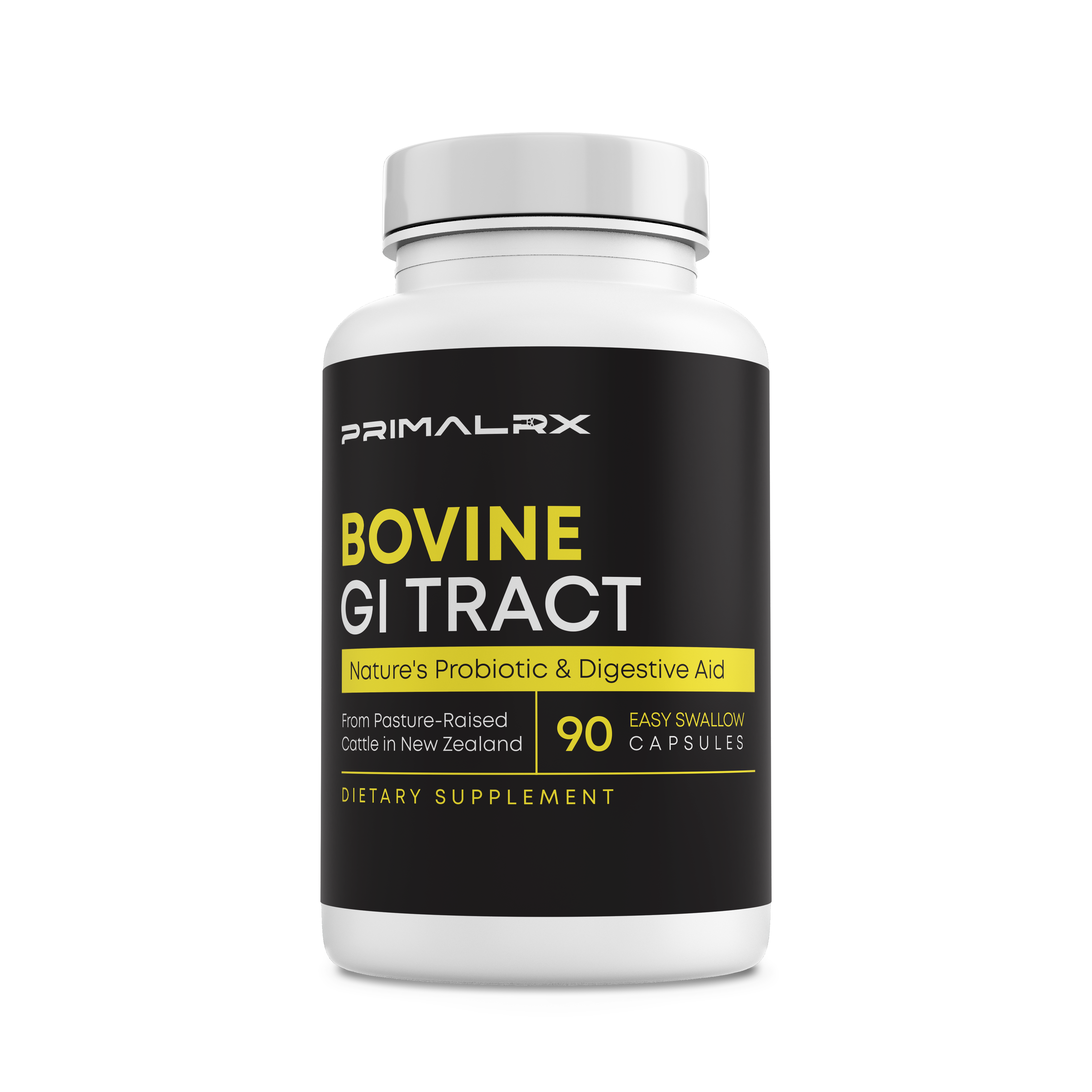 PrimalRx Grass-Fed Bovine GI Tract Capsules – digestive enzyme and probiotic organ supplement