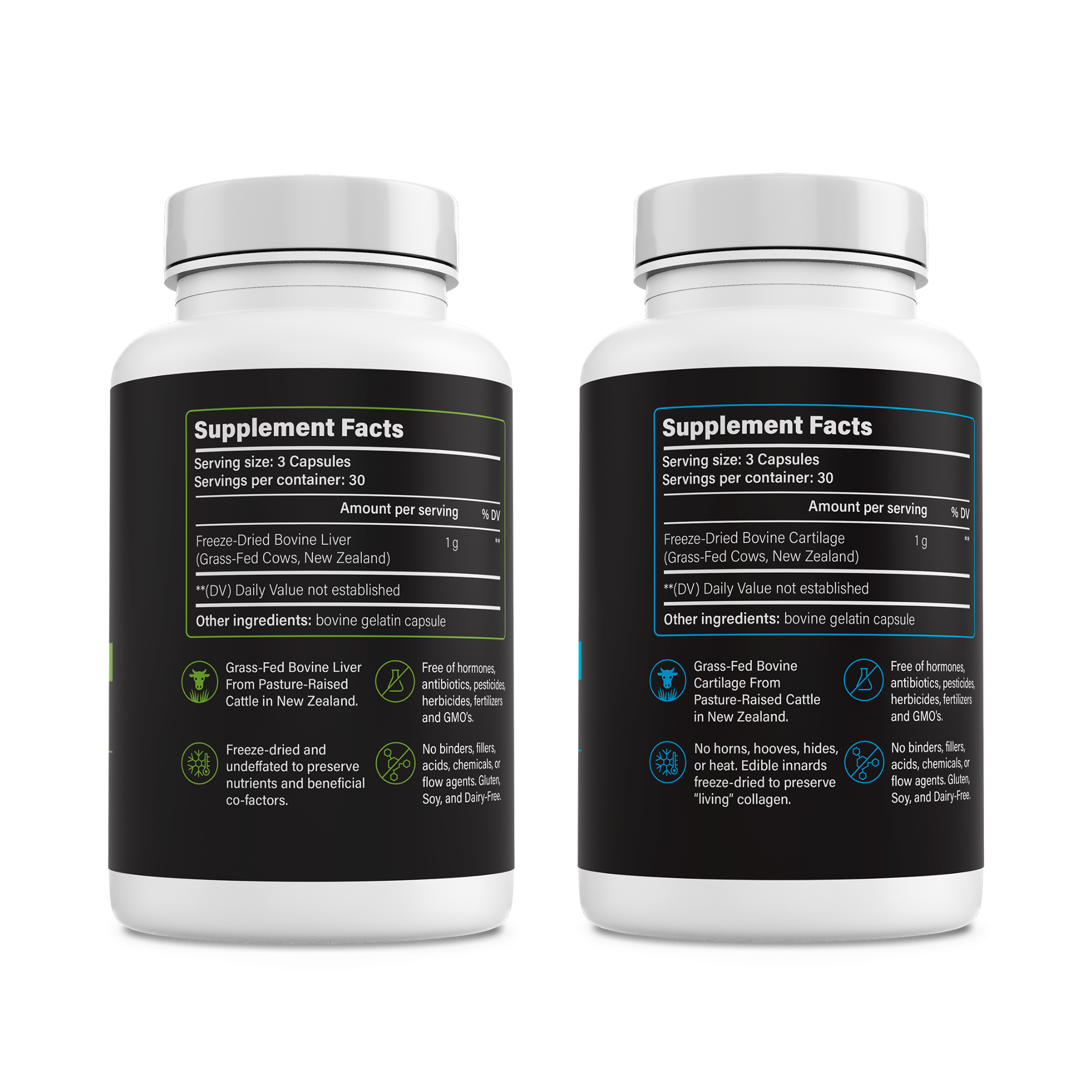 PrimalRx Grass-Fed Liver and Cartilage Bundle – nutrient and joint support supplements 3